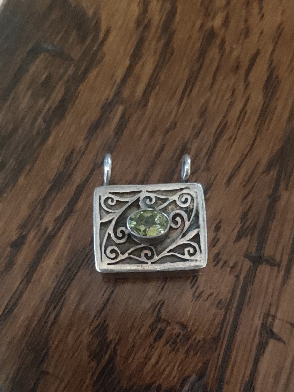 Silver/ Peridot Pendant